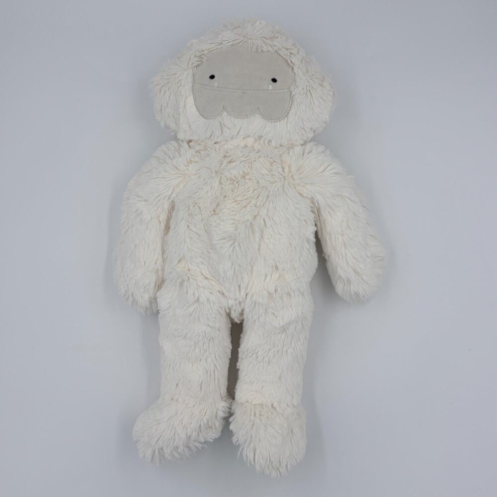Slumberkins Yeti Plush Ivory White Gray Face Plush Stuffed Animal 14"